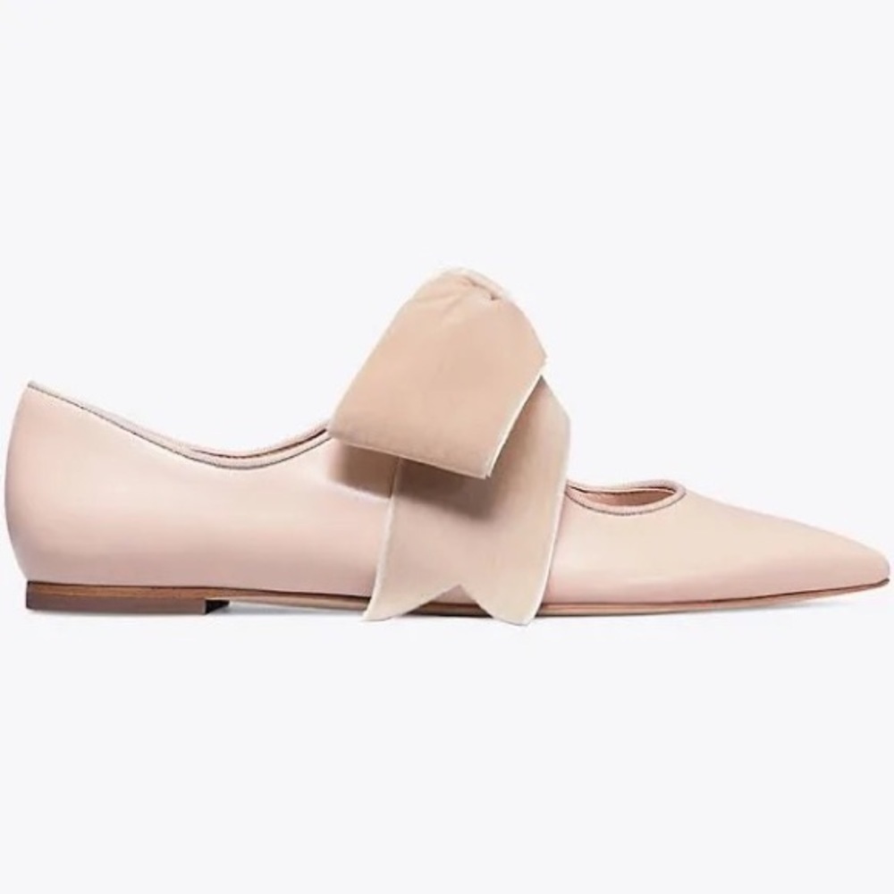 Tory Burch ‘Clara’ flat, velvet bow, new in box, size 6 - Picture 5 of 5